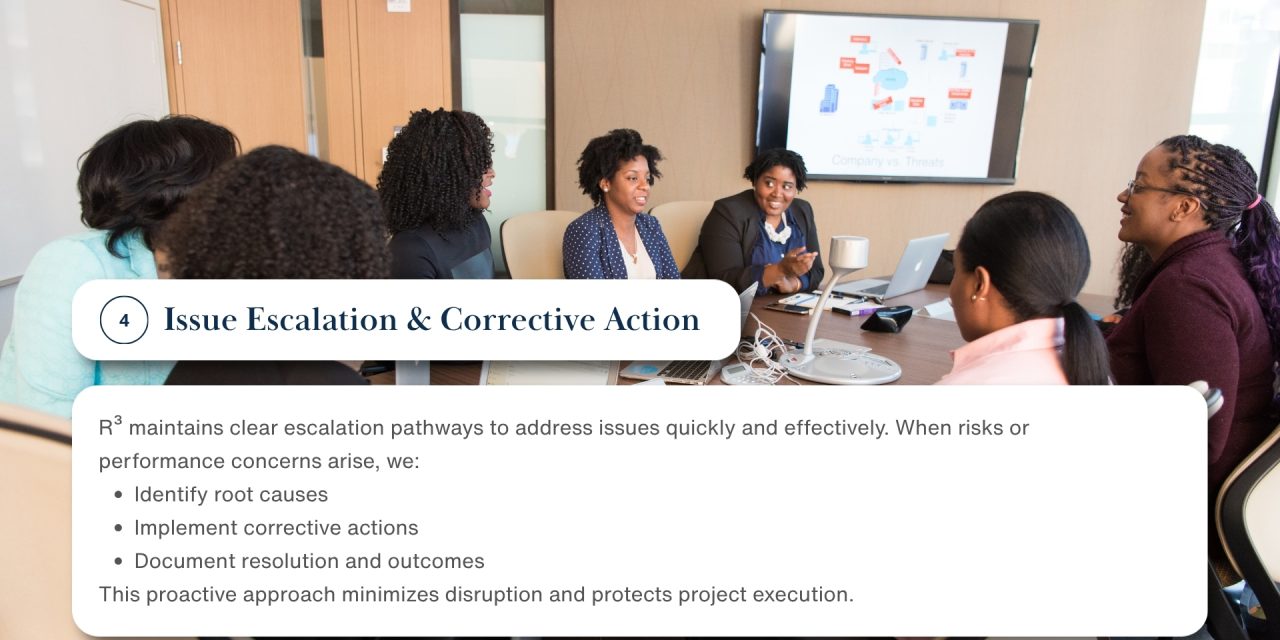 Issue Escalation & Corrective Action